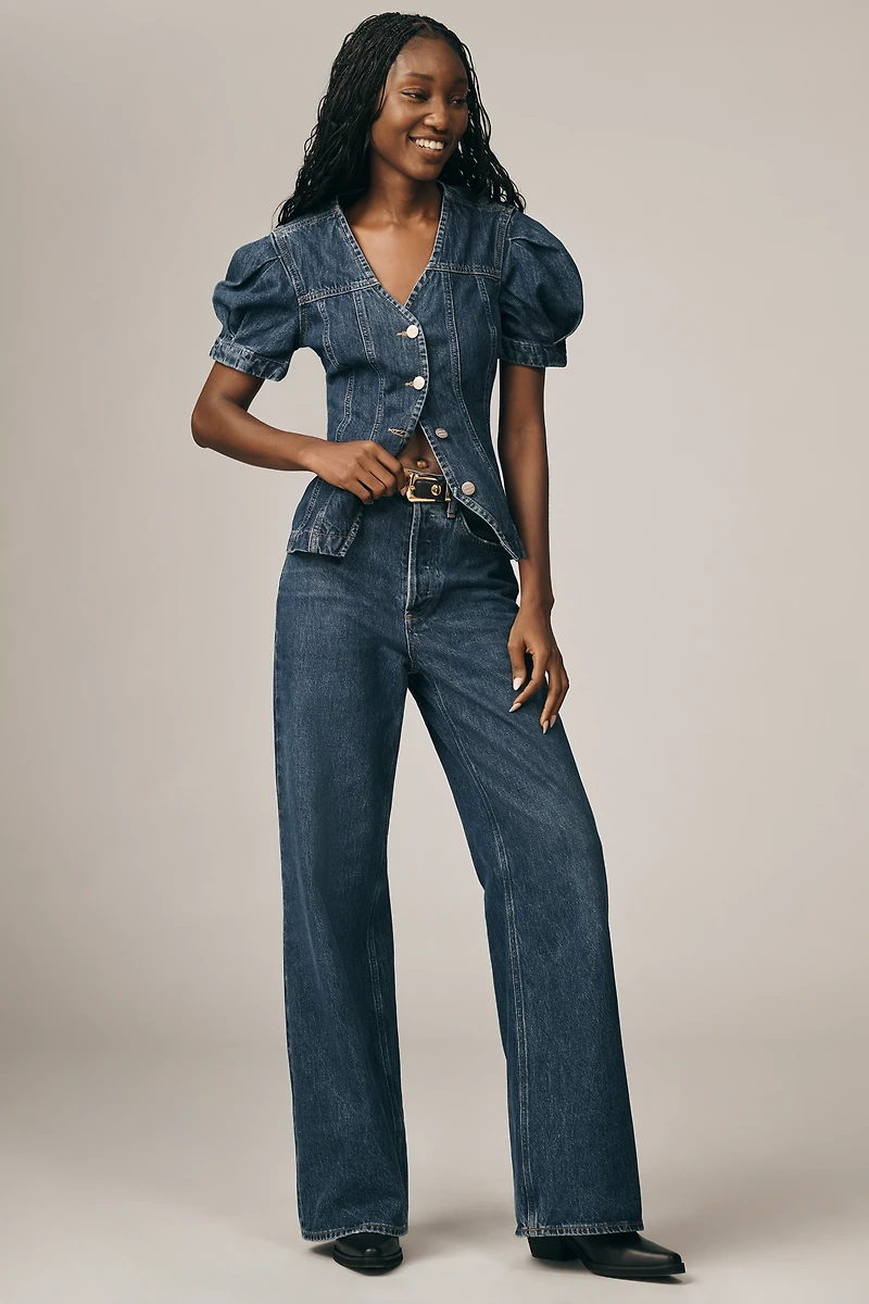 Damson Madder Denim Shell Top