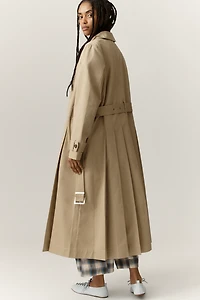 Damson Madder Sofia Pleated Trench Coat
