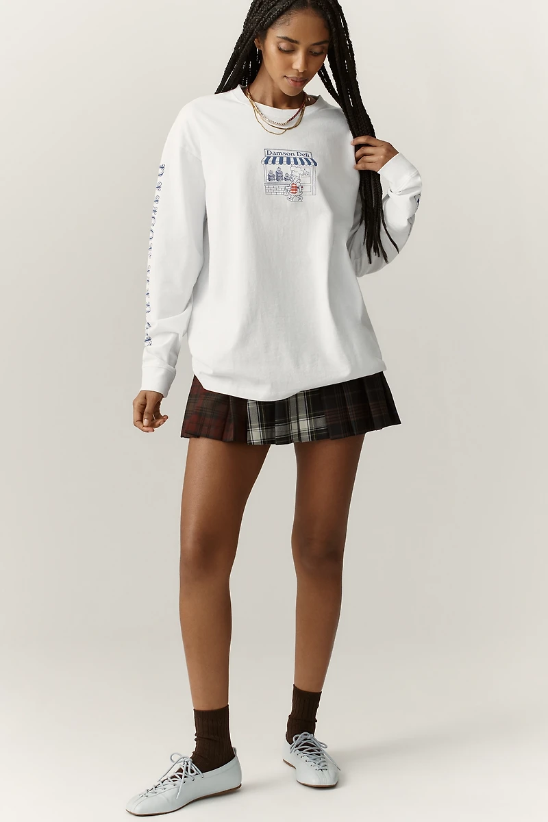 Damson Madder Deli Organic Cotton Long-Sleeve T-Shirt