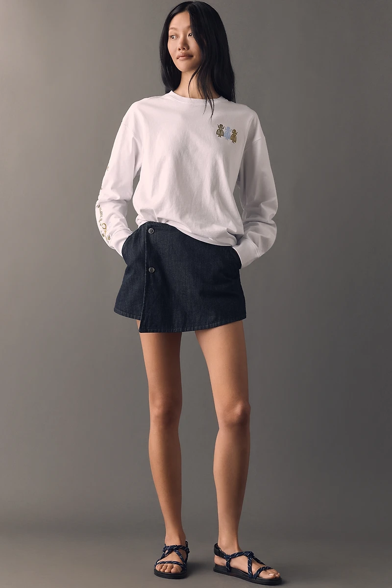 Damson Madder Organic Cotton Paper Girls Tee