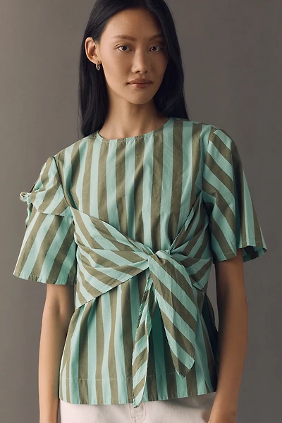 Damson Madder 100% Cotton Estelle T-Shirt Blouse