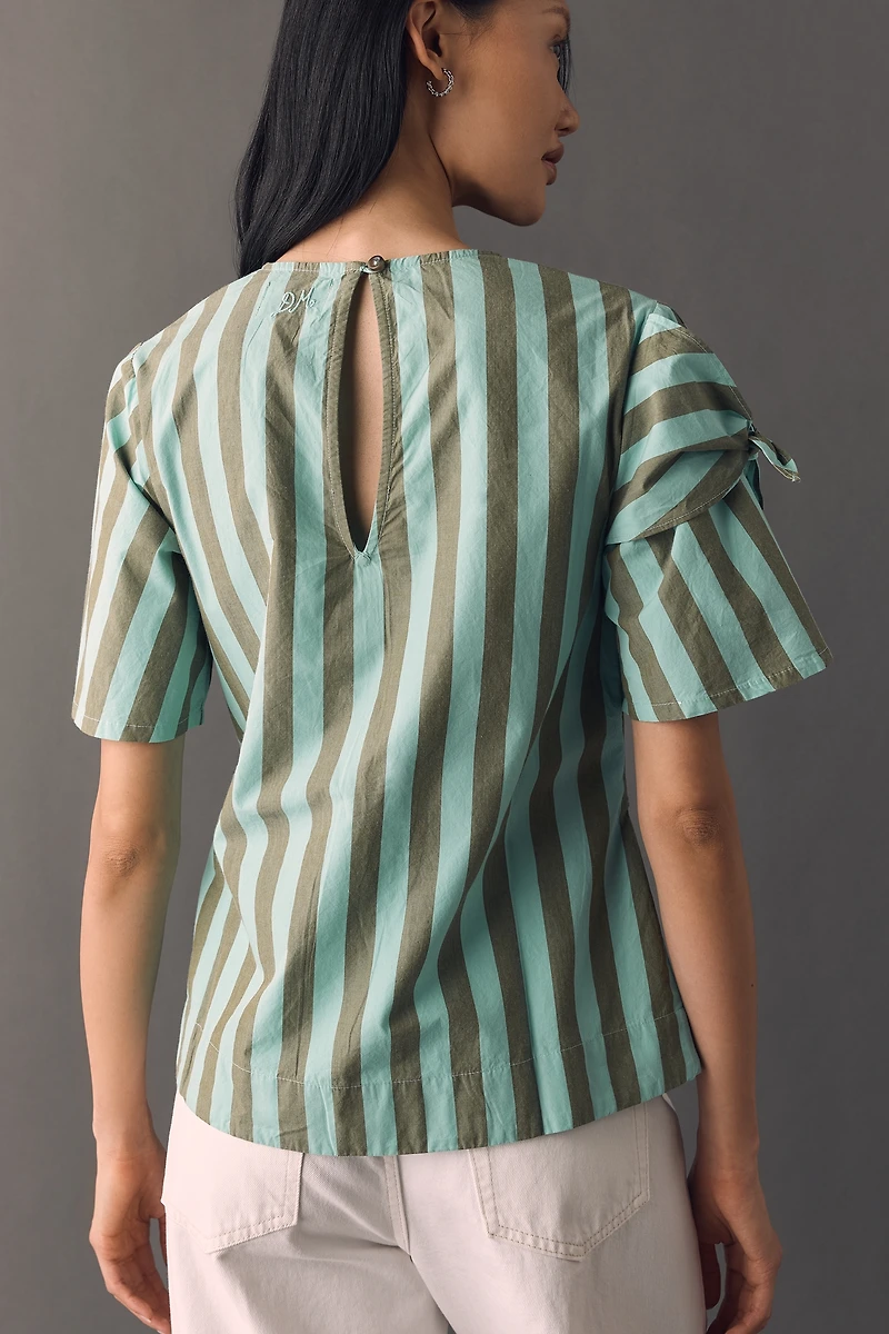 Damson Madder 100% Cotton Estelle T-Shirt Blouse