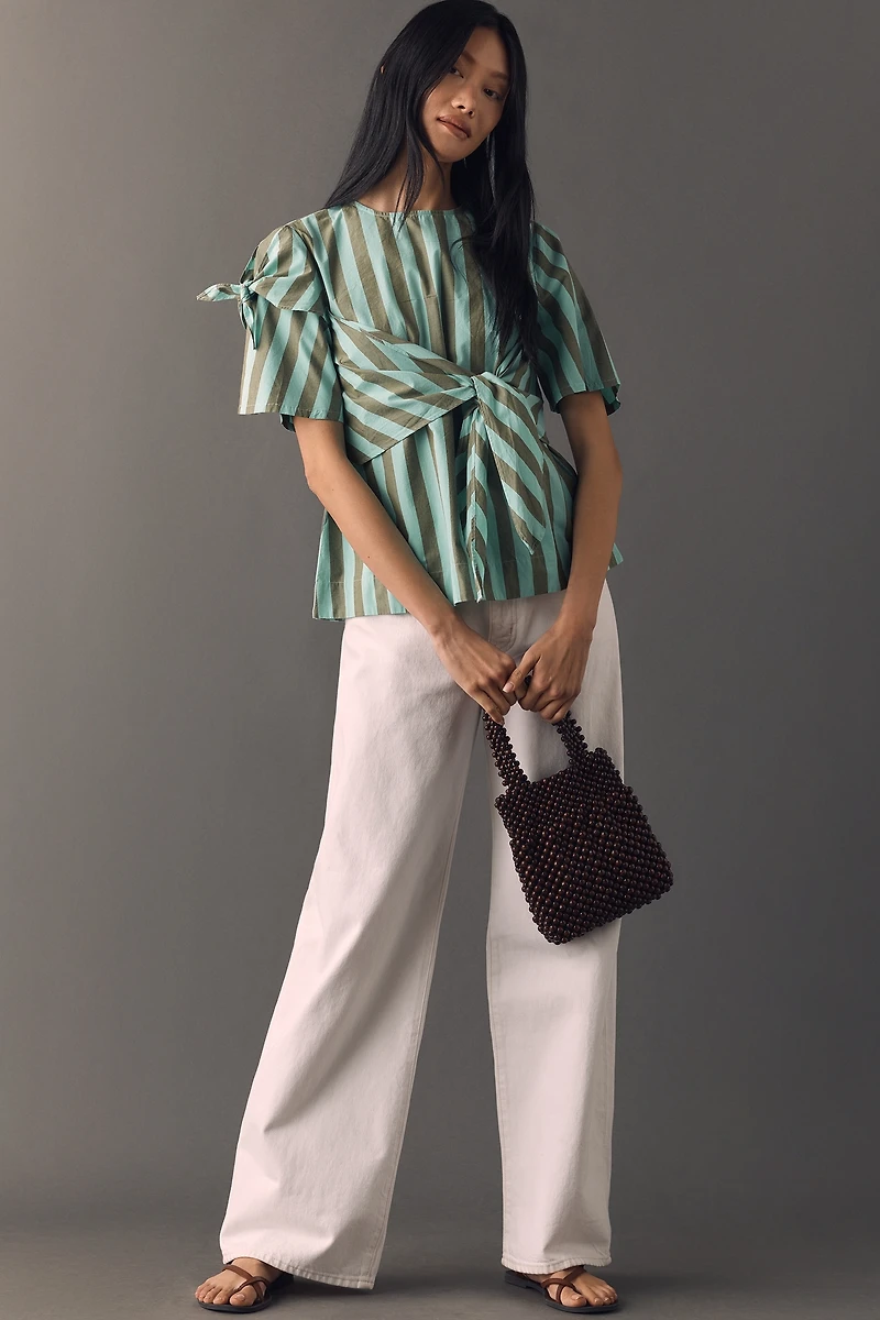 Damson Madder 100% Cotton Estelle T-Shirt Blouse