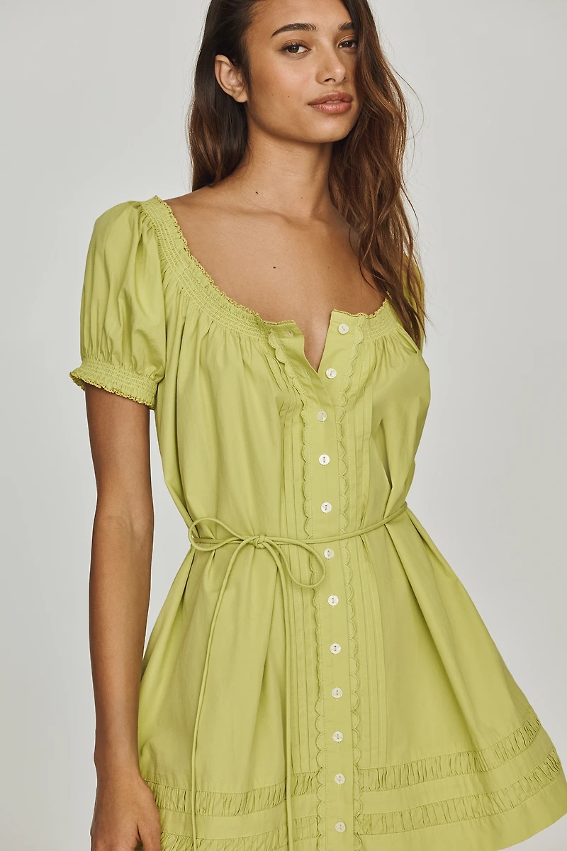 Damson Madder Jayne 100% Cotton Mini Dress