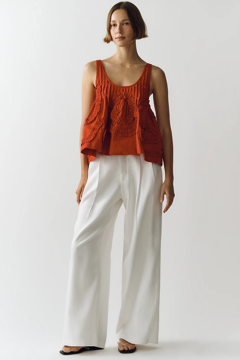 Damson Madder Stella Cotton Ruffle Tank