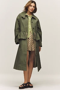 Damson Madder Myrtle Convertible Trench Coat