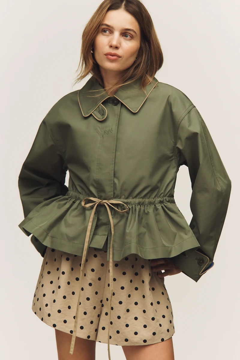 Damson Madder Myrtle Convertible Trench Coat