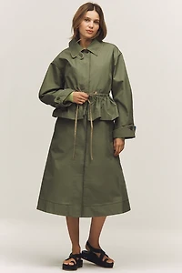 Damson Madder Myrtle Convertible Trench Coat