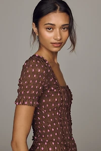 Damson Madder Raphaela 100% Cotton Midi Dress