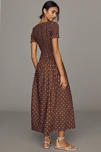Damson Madder Raphaela 100% Cotton Midi Dress