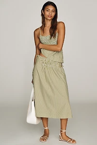 Damson Madder Caspia Cotton Midi Skirt