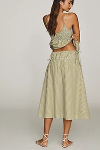 Damson Madder Caspia Cotton Midi Skirt