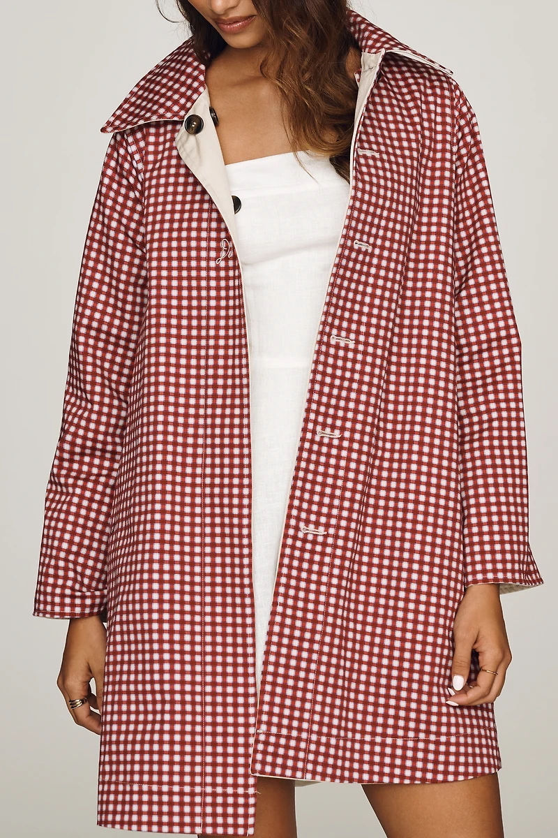 Damson Madder Mercedes Cotton Reversible Coat
