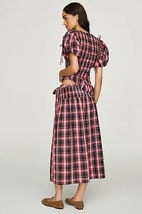 Damson Madder Josie 100% Cotton Midi Skirt