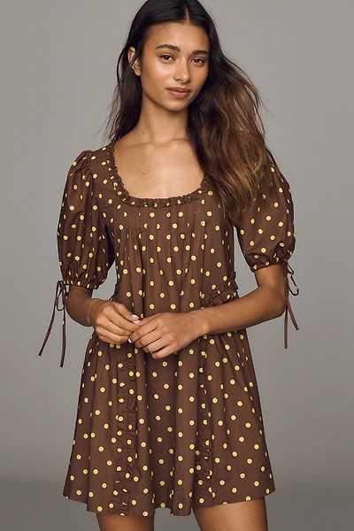 Damson Madder Meri Cotton Mini Dress