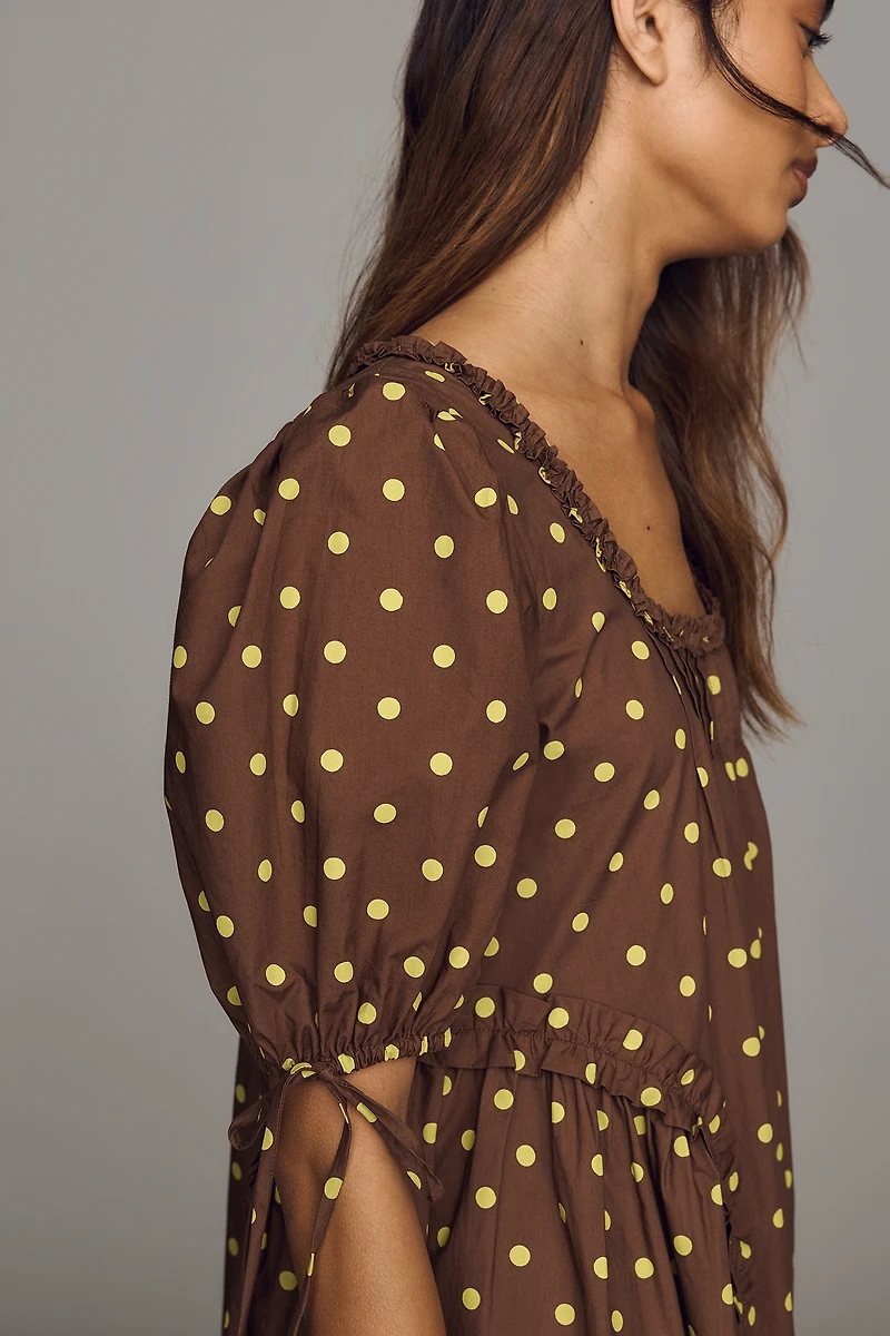 Damson Madder Meri Cotton Mini Dress