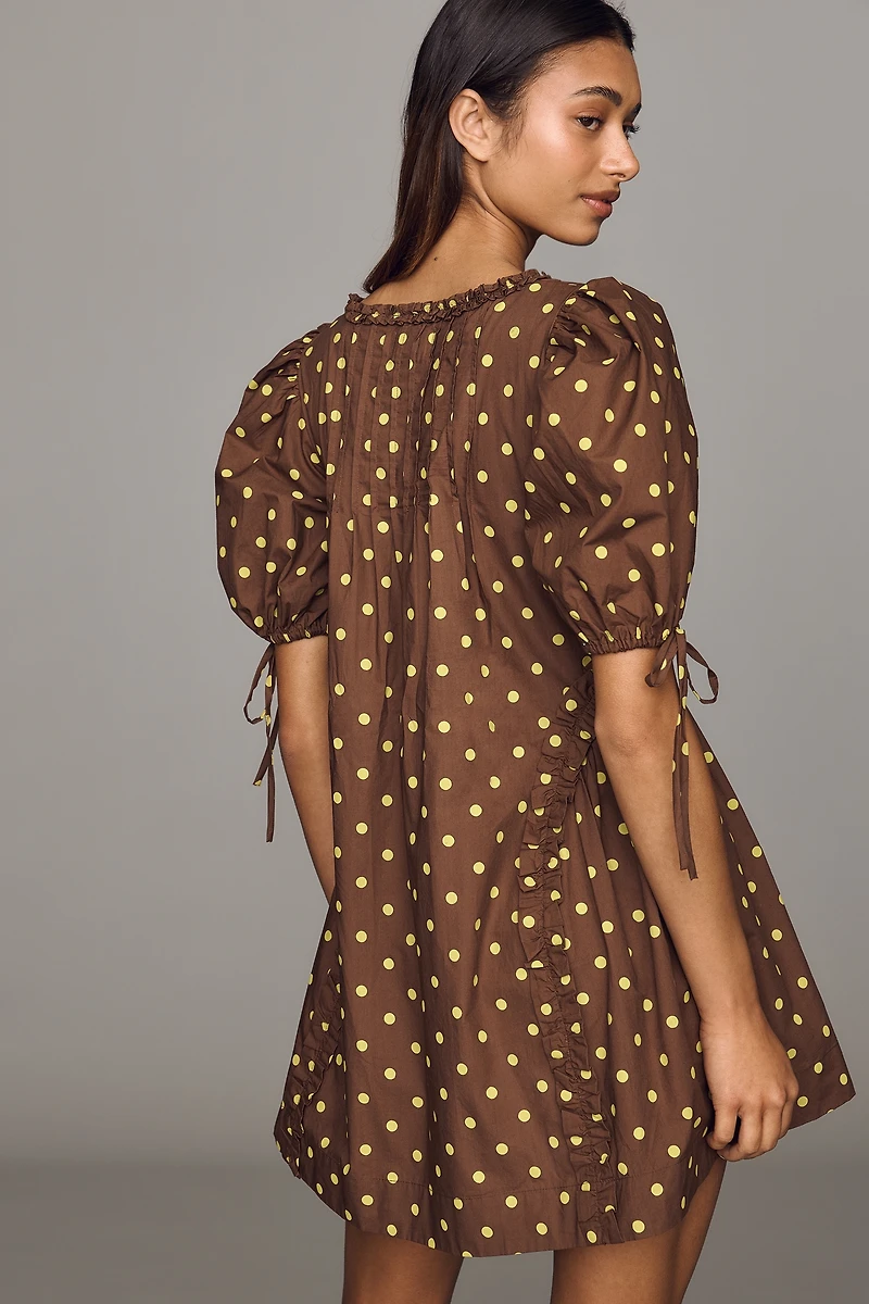 Damson Madder Meri Cotton Mini Dress