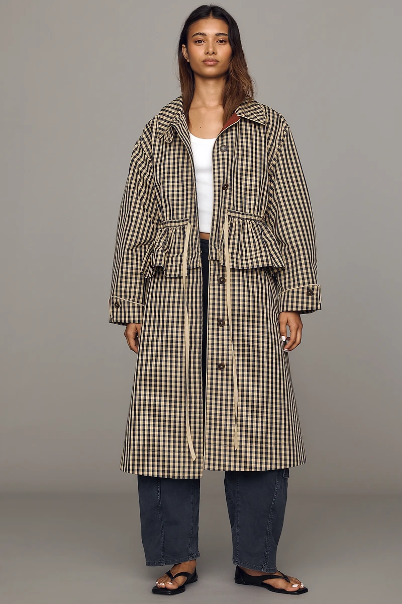 Damson Madder Myrtle Trench Coat
