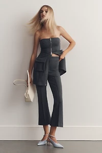 Good American Soft Stretch Ponte Kick Flare Pants