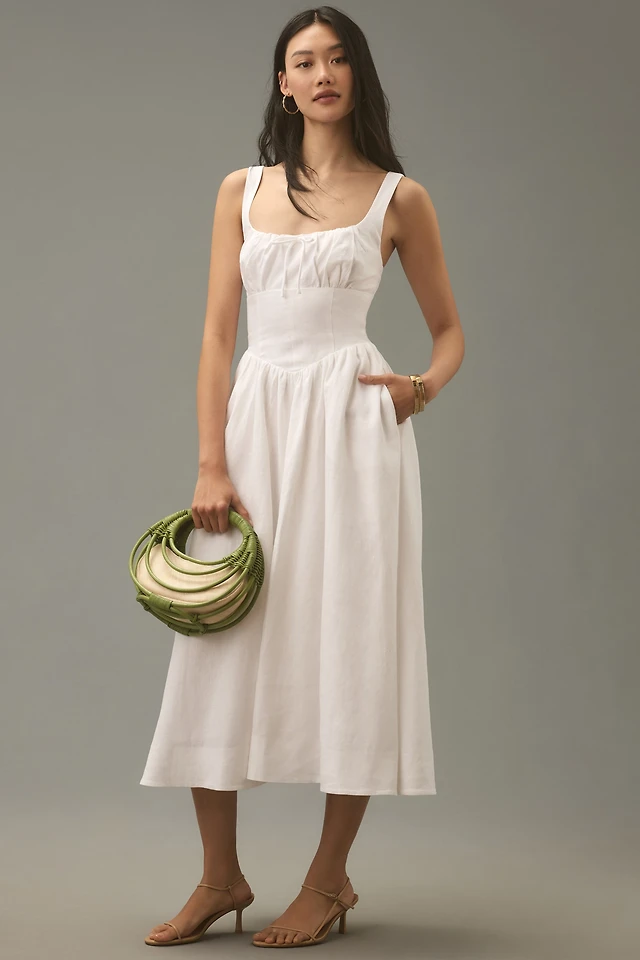 knee length dresses for ladies Adeline – LOVAAN