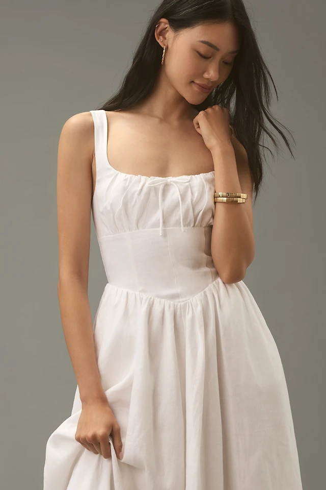 Lovaan Phillipa Linen Midi Dress at Mall of America in Bloomington, MN