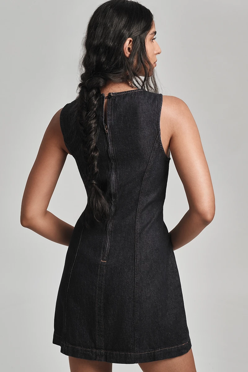 Reformation Citron Denim Mini Dress