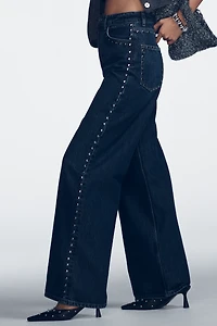 Reformation Cary High-Rise Slouchy Wide-Leg Jeans