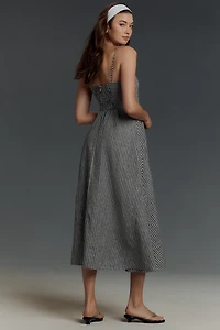 Reformation Monette Linen Midi Dress