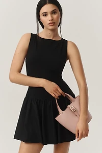 Reformation Defina Drop-Waist Knit Mini Dress