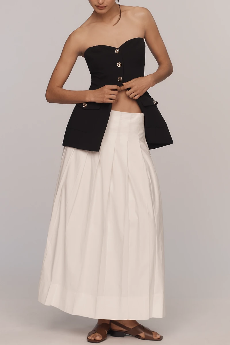 Reformation Zinnia Low-Waist Maxi Skirt
