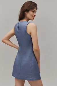 Reformation Citron Linen Mini Dress
