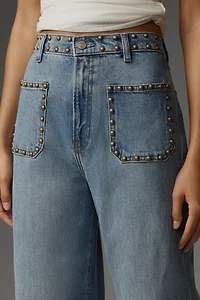 Reformation Cary Stretch High-Rise Slouchy Wide-Leg Jeans