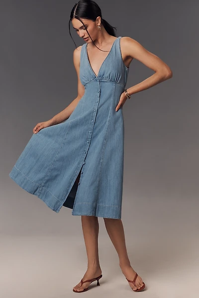 Reformation Sebastien Denim Midi Dress