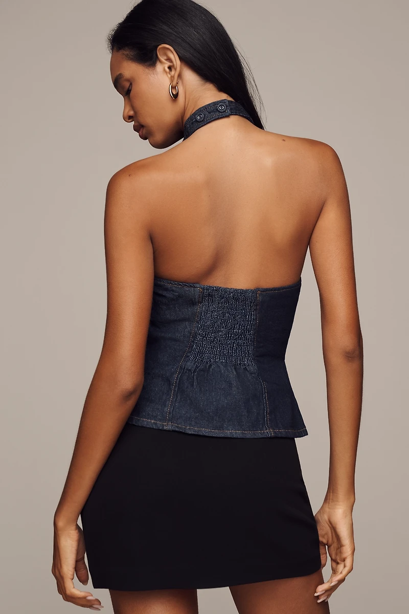 Reformation Tate Denim Top