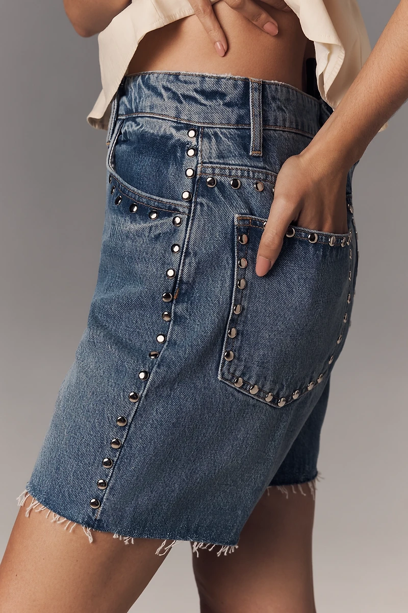 Reformation Raye Mid-Rise Relaxed Jean Shorts
