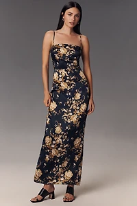 Reformation Frankie Silk Maxi Dress