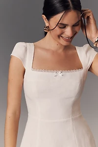 Reformation Loula Linen Mini Dress