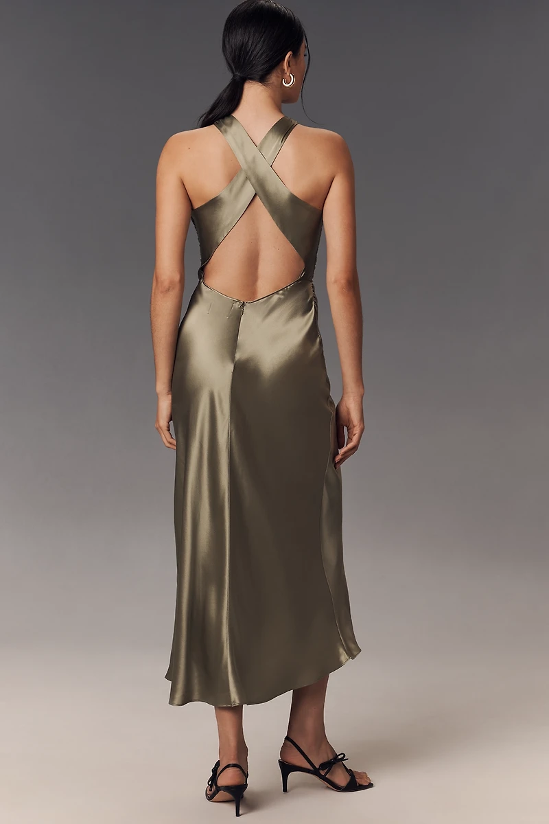 Reformation Casette Silk Midi Dress