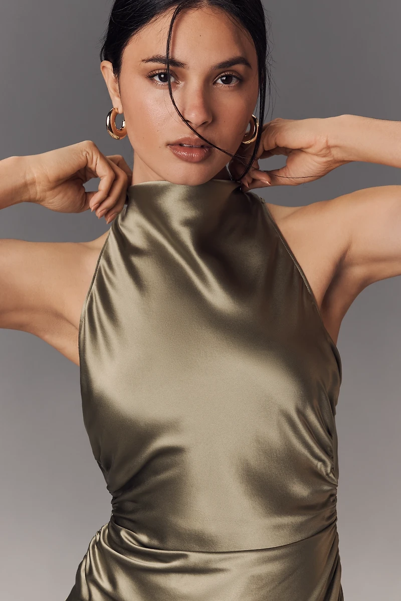 Reformation Casette Silk Midi Dress