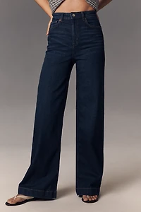 Reformation Bex Super Stretch High-Rise Wide-Leg Jeans