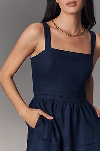 Reformation Everett Linen Midi Dress