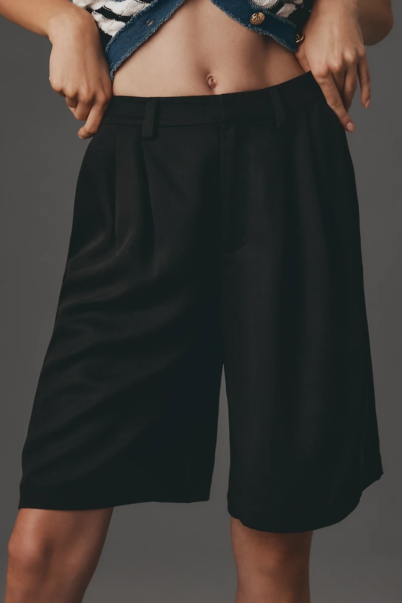 Reformation Drew Low-Rise Bermuda Shorts