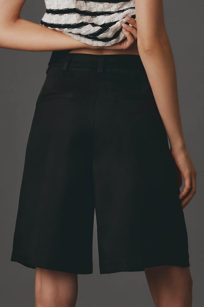 Reformation Drew Low-Rise Bermuda Shorts