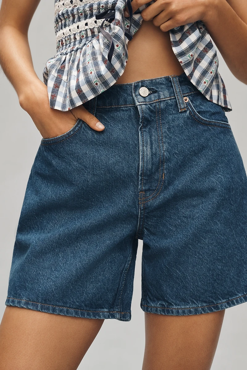 Reformation Raye Mid-Rise Relaxed Jean Shorts
