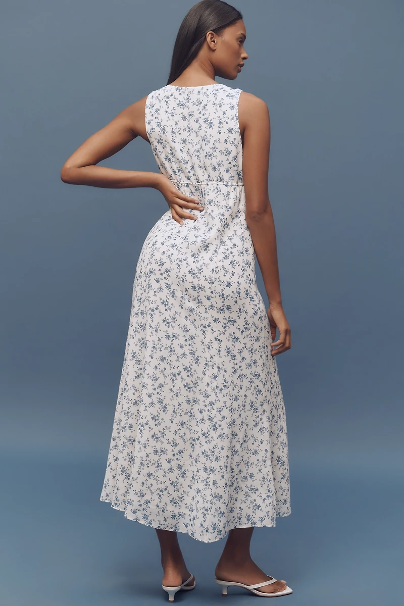 Reformation Ceara V-Neck Midi Dress