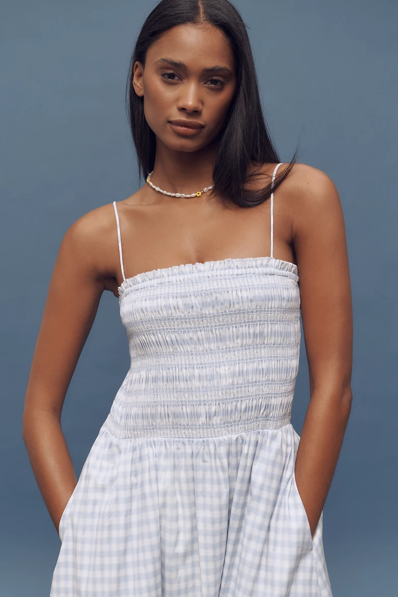 Reformation Kerrie Smocked Midi Dress