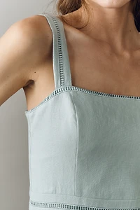 Reformation Everett Linen Midi Dress