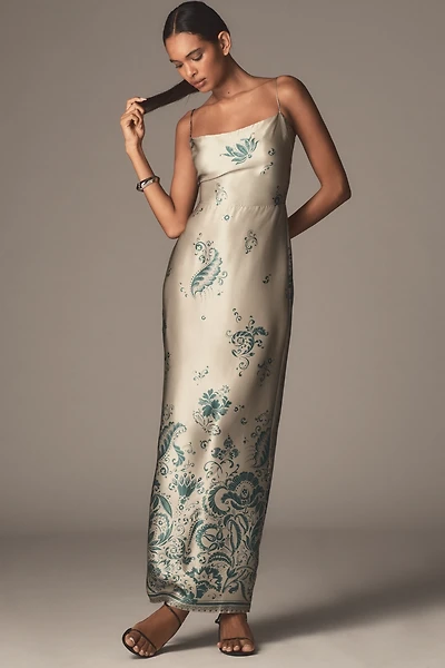 Reformation Frankie Silk Maxi Dress