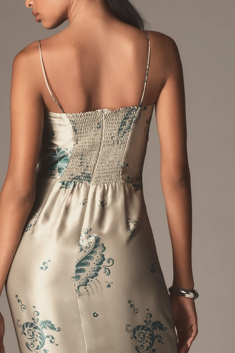 Reformation Frankie Silk Maxi Dress