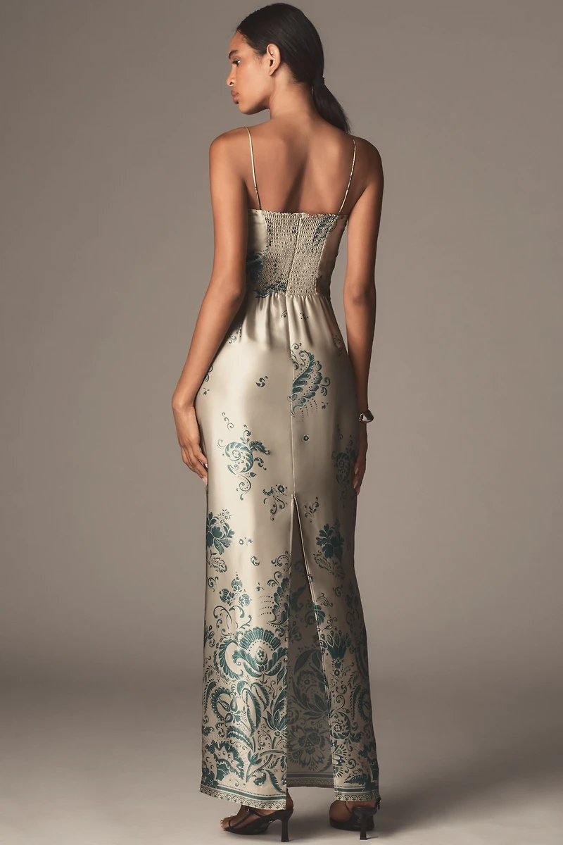 Reformation Frankie Silk Maxi Dress